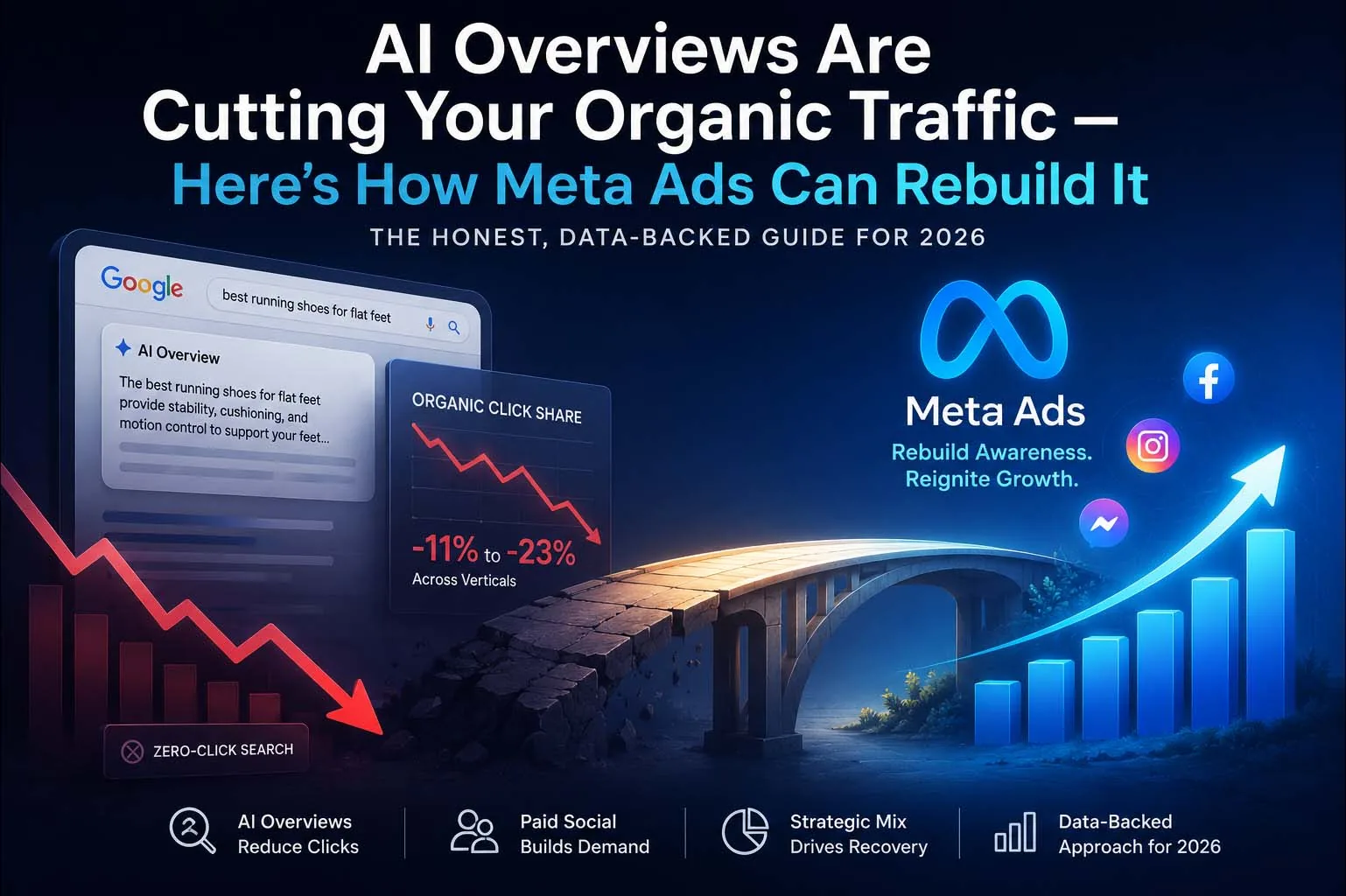 AI Overviews Are Cutting Your Organic Traffic — Here's How Meta Ads Can Rebuild It