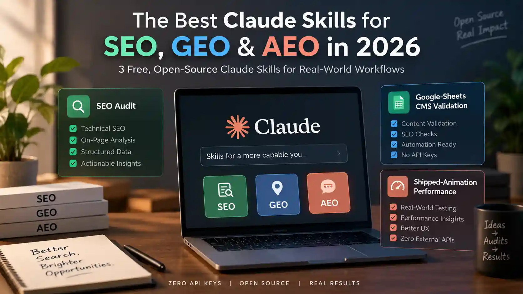 The Best Claude Skills for SEO, GEO & AEO in 2026