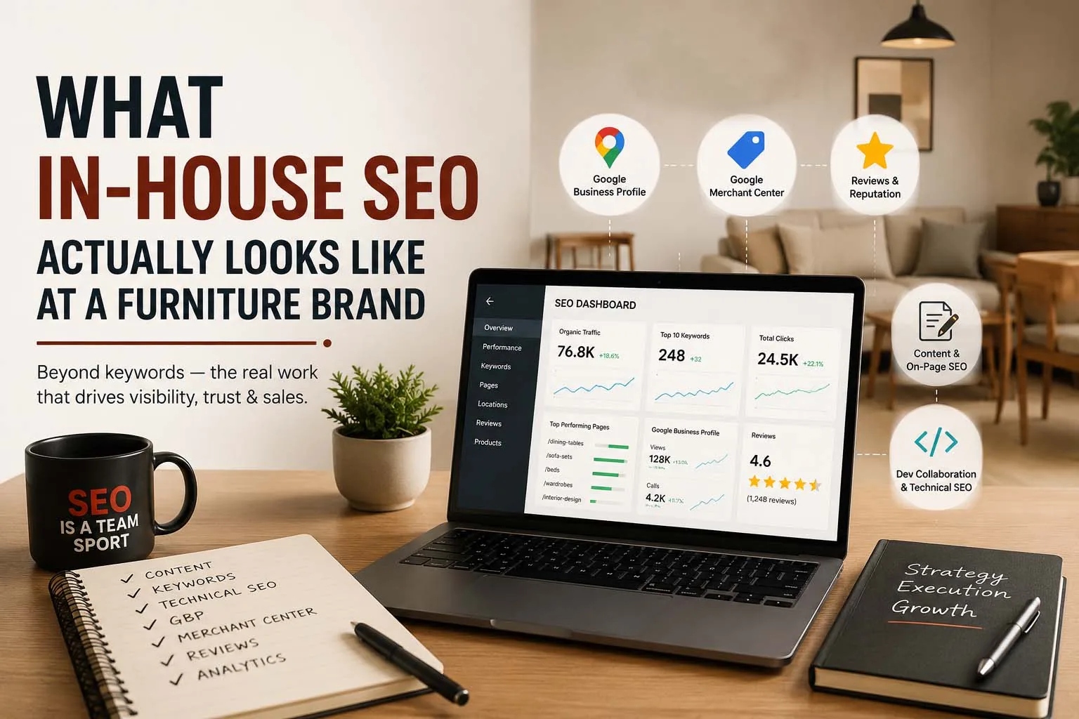What In-House SEO Actually Looks Like at a Furniture Brand